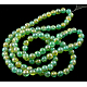 Crackle Glass Beads Strands UK-GGC12mm032Y-L-K-2