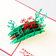Merry Christmas 3D Pop Up Christmas Deer Greeting Cards UK-DIY-N0001-126R-K-2