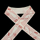 Word Printed Polyester Satin Ribbon UK-SRIB-R024-25mm-06-K-2