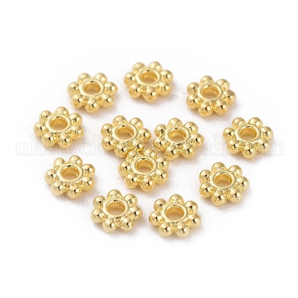 Tibetan Style Alloy Daisy Spacer Beads UK-LF0991Y-G-1
