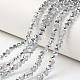 Electroplate Transparent Glass Beads Strands UK-EGLA-A034-T6mm-M16-1