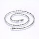 304 Stainless Steel Rope Chain Necklaces UK-NJEW-F226-03P-06-1