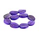 Dyed Natural Agate Flat Oval Bead Strands UK-G-J283-03-2