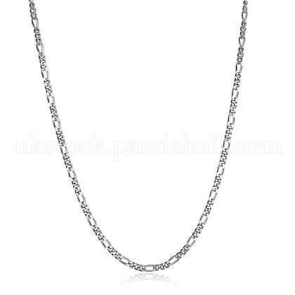 925 Sterling Silver Chain Necklaces UK-NJEW-BB30123-16-1