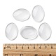 Transparent Oval Glass Cabochons UK-GGLA-R022-30x22-4