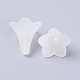 Flower Frosted Acrylic Bead Caps UK-X-PL631-1-2
