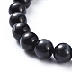 Cat Eye Round Beads Stretch Bracelets UK-BJEW-JB04400-03-3