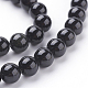 Natural Obsidian Beads Strands UK-G-G099-8mm-24-3